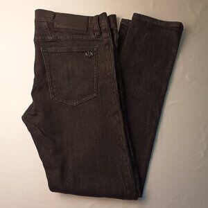 Armani Exchange Size 36 J14 Skinny Fit Jeans In Stone Washed Cotton Denim
